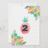 Invitation Anniversaire de enfant Twotti Frutti (Dos)