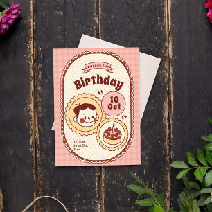 Invitation Anniversaire de enfant vintage