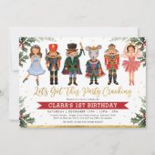 Invitation Anniversaire de enfant Whimsical Winter Nutcracker (Devant)