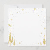 Invitation Anniversaire de enfant Winter Wonderlan (Dos)