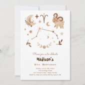 Invitation Anniversaire de enfant Zodiac Aries (Devant)