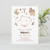 Invitation Anniversaire de enfant Zodiac Aries (Debout devant)