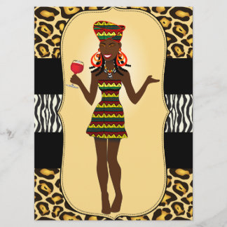 Invitation Anniversaire de femme africaine Shower de mariage