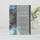 Invitation Anniversaire de fiançailles de mariage de gris (Debout devant)