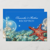 Invitation Anniversaire de fiançailles de mariage de plage (Devant / Derrière)