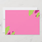 Invitation Anniversaire De Fille Dinosaure Rose Av (Dos)