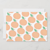 Invitation Anniversaire de filles de thème de pêche du bonbon (Dos)