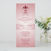 Invitation Anniversaire de Fleur de Lis Ruby (Debout devant)