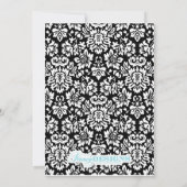 Invitation Anniversaire de Floral Damask (Dos)