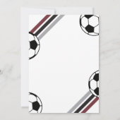 Invitation Anniversaire de foot Let's Kick It (Dos)