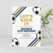 Invitation Anniversaire de foot rétro (Debout devant)