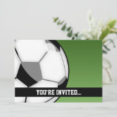 Invitation Anniversaire de football (Debout devant)