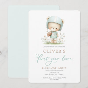 Invitation Anniversaire de football de première année