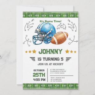 Invitation Anniversaire de football personnel