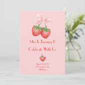 Invitation anniversaire de fraises (Debout devant)