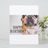 Invitation anniversaire de frenchie (Debout devant)