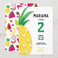 Anniversaire de Fruits Tutti à l'ananas