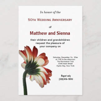 Invitation Anniversaire de Garbera