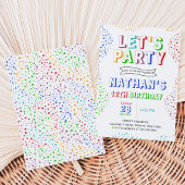 Invitation Anniversaire de garçon simple et coloré