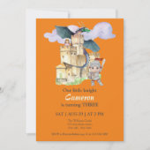 Invitation Anniversaire de Garçons Conte de Fées Chevalier Ch (Devant)