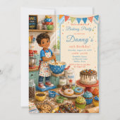 Invitation Anniversaire de gâteaux pour enfants (Devant)