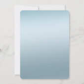 Invitation Anniversaire de Gold Unicorn Aqua Ombre (Dos)