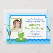 Invitation Anniversaire de grenouille 5x7 Invitati (Devant)