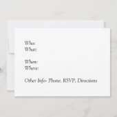 Invitation Anniversaire de Halloween de vampire de Dracula (Dos)