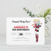 Invitation Anniversaire de Harley Quinn (Debout devant)