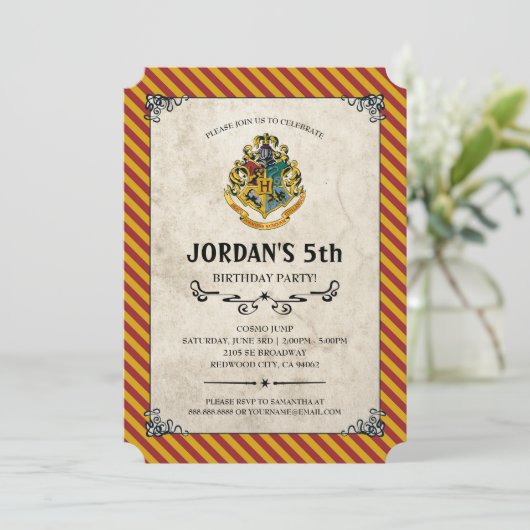 Invitation Anniversaire de Harry Potter (Debout devant)