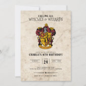Invitation Anniversaire de Harry Potter | Gryffindor (Devant)