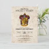 Invitation Anniversaire de Harry Potter | Gryffindor (Debout devant)