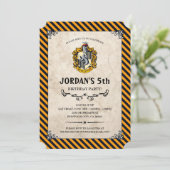 Invitation Anniversaire de Harry Potter | Hufflepuff (Debout devant)