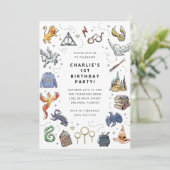 Invitation Anniversaire de Harry Potter Icon (Debout devant)