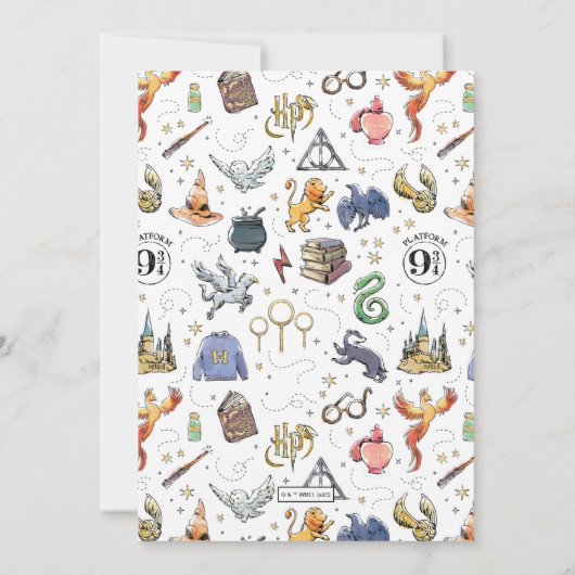Invitation Anniversaire de Harry Potter Icon (Dos)