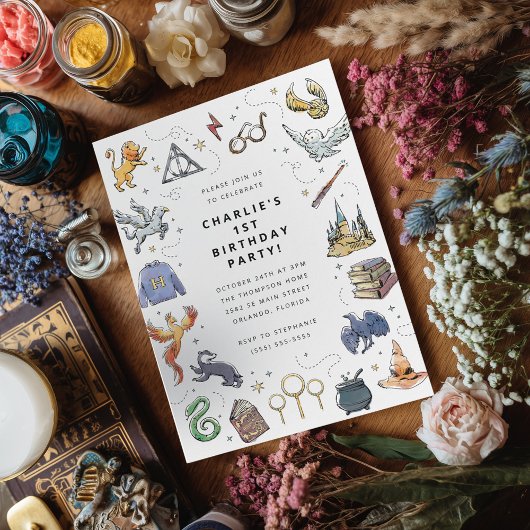 Invitation Anniversaire de Harry Potter Icon