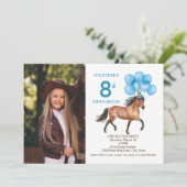 Invitation Anniversaire de Horse Lover (Debout devant)
