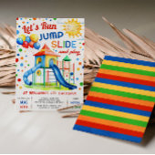 Invitation Anniversaire de jeu - Exécuter Jump Diapositive Jo