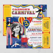 Invitation Anniversaire de jonglerie de marcheurs d'échasse (Devant / Derrière)