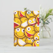 Invitation Anniversaire de Kawaii Cute Emoji (Debout devant)