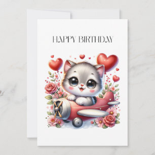 Invitation Anniversaire de Kitten Pilot