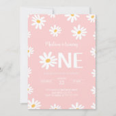 Invitation Anniversaire de la 1ère Daisy (Devant)