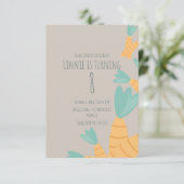 Invitation Anniversaire de la bande de carottes de Pâques mod (Debout devant)