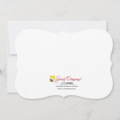 Invitation Anniversaire de la bannière En vichy| lavande (Dos)