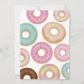 Invitation Anniversaire de la beigne douce | Fête des enfants (Dos)