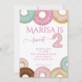 Invitation Anniversaire de la beigne douce | Fête des enfants (Devant)