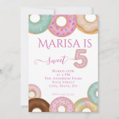 Invitation Anniversaire de la beigne douce | Fête des enfants (Devant)