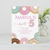 Invitation Anniversaire de la beigne douce | Fête des enfants (Debout devant)