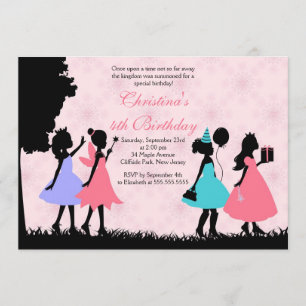 Invitation Anniversaire de la belle princesse rose