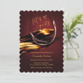 Invitation Anniversaire de la Bourgogne et de la femme d'or (Debout devant)